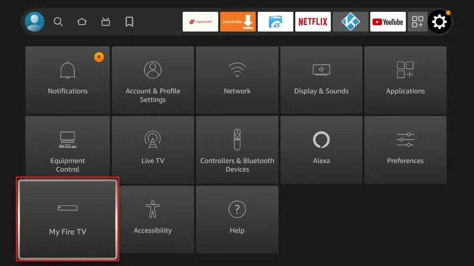 Selecciona Mi Fire TV